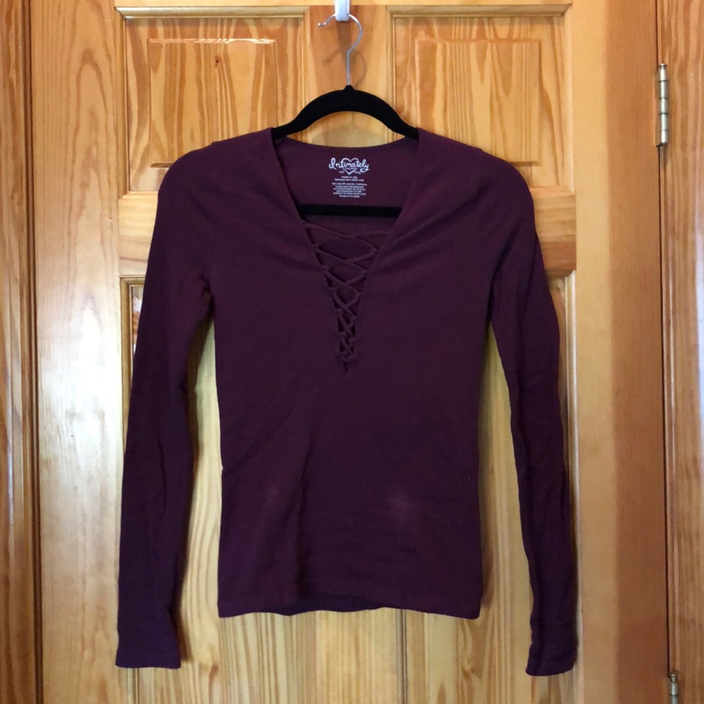 Free People / Intimately Lace Up Long Sleeve